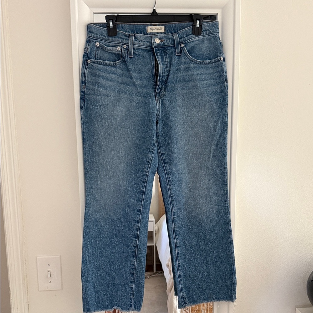 Madewell Straight Leg Jeans in Classic Blue